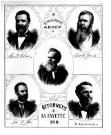H.W. Chase, Mark Jones, John A. Stein, David P. Vinton, W. Dewitt Wallace, Tippecanoe County 1878